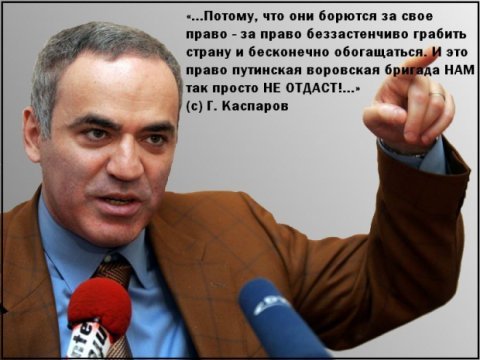 Каспаров: "Эта кровь уже на руках Путина... Диктаторы сами не останавливаются..."