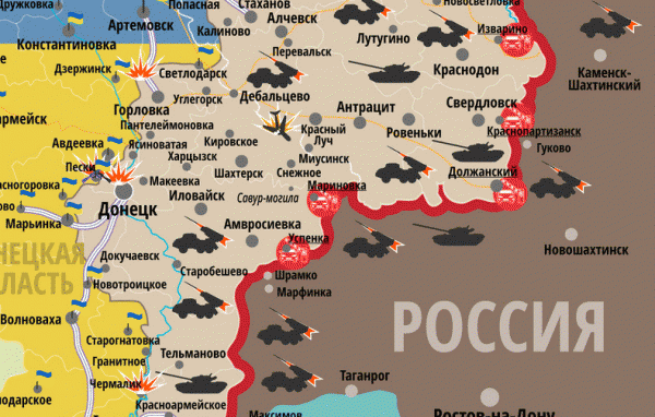 За несколько дней перемирия боевики существенно расширили контролируемые территории (карта)